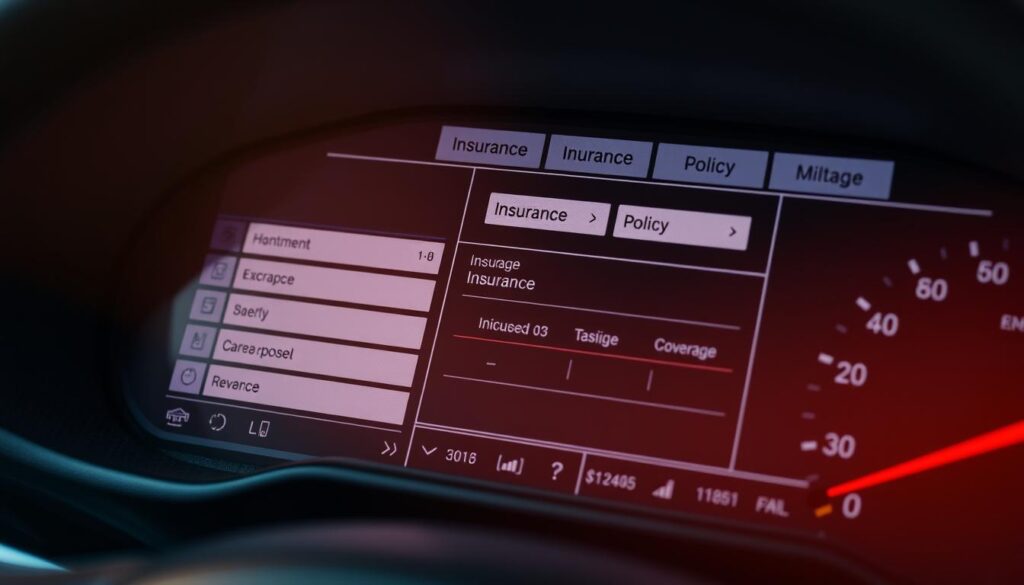 Dados do veículo no simulador de seguro
