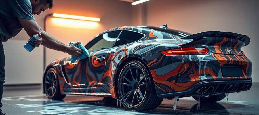 como lavar carro envelopado